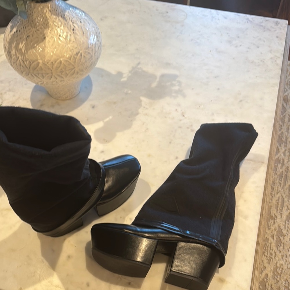 Prada Black Heeled Boots